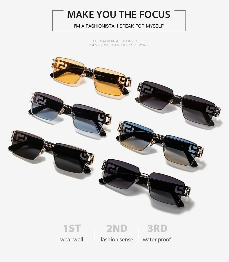 2021 новые модные роскошные мужские и женские винтажные УНИКАЛЬНЫЕ Солнцезащитные