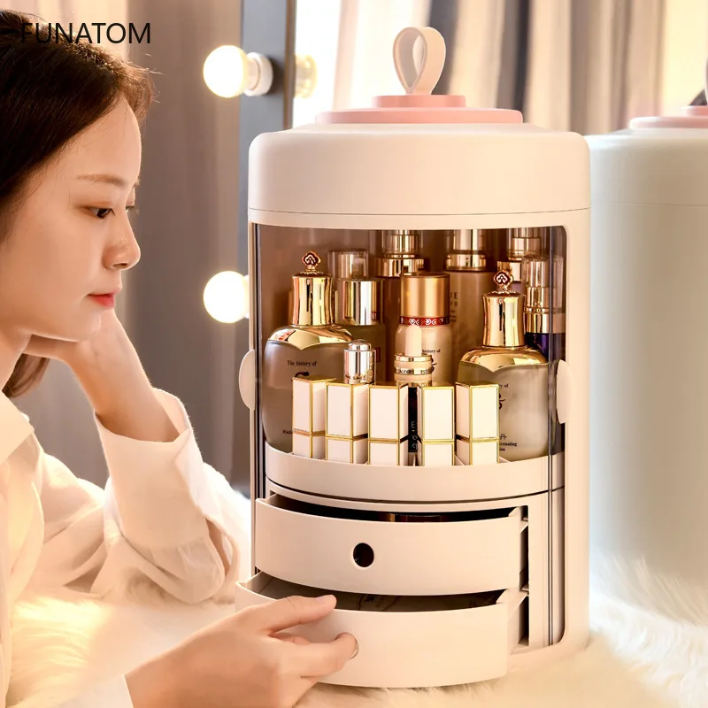 Прозрачный косметический Органайзер креативная коробка для хранения косметики