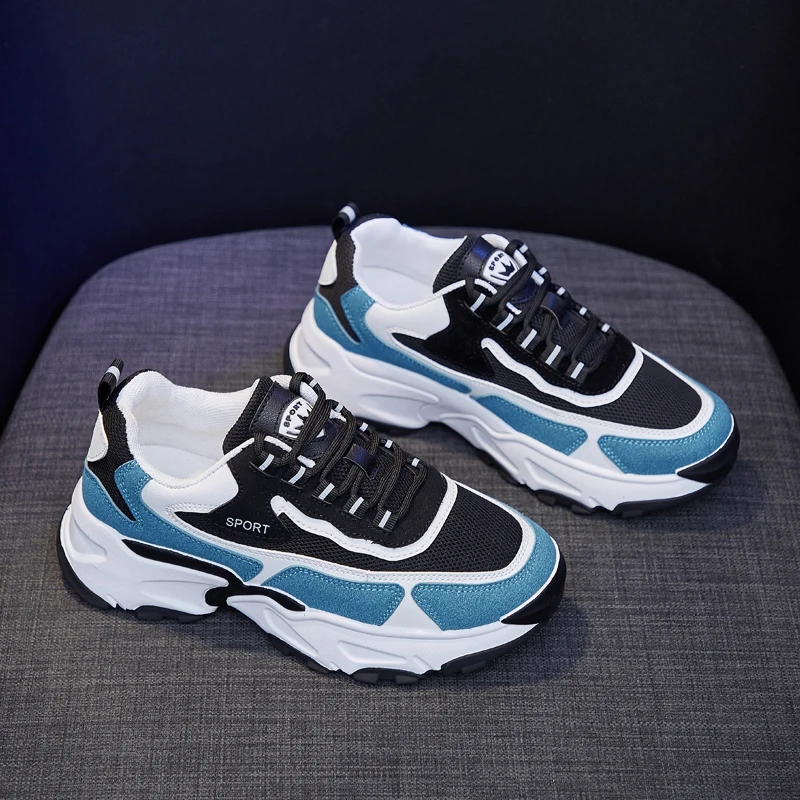 

Удобная женская повседневная обувь, универсальная популярная обувь для папы, женские дышащие кроссовки из сетчатого материала для тенниса,...