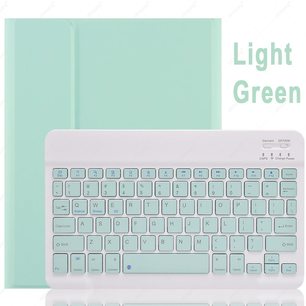 

Case for iPad 10.2 Keyboard Case with Pencil Holder for Apple iPad 7 7th 8 8th Generation A2197 Russian Spanish English Keyboard