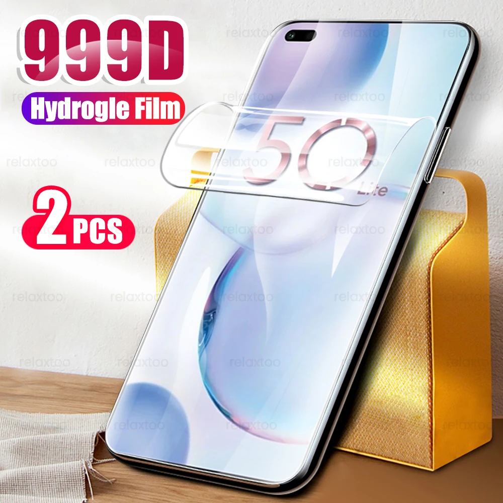 

2 шт. 999D мягкая Гидрогелевая Защитная пленка для Honor 50 Lite Honor50 Lite Honer Xonor 50 Lite 50 легкая защита экрана не стекло