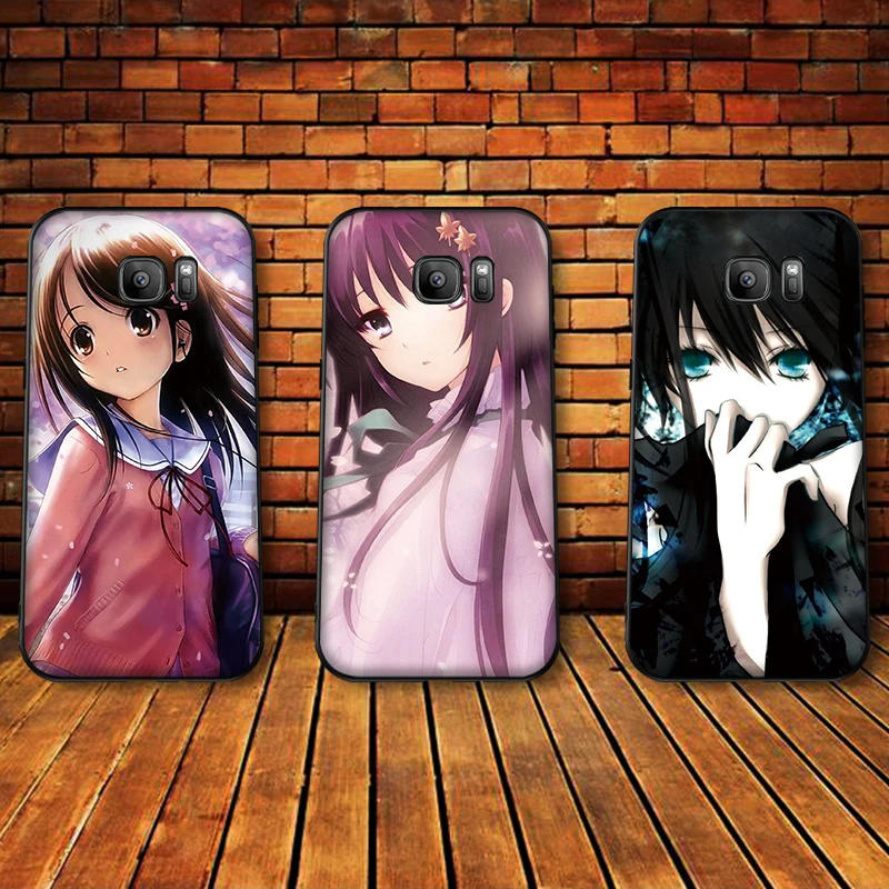 В виде милого героя аниме Мягкий силиконовый чехол для телефона Samsung Galaxy S6 S8 край