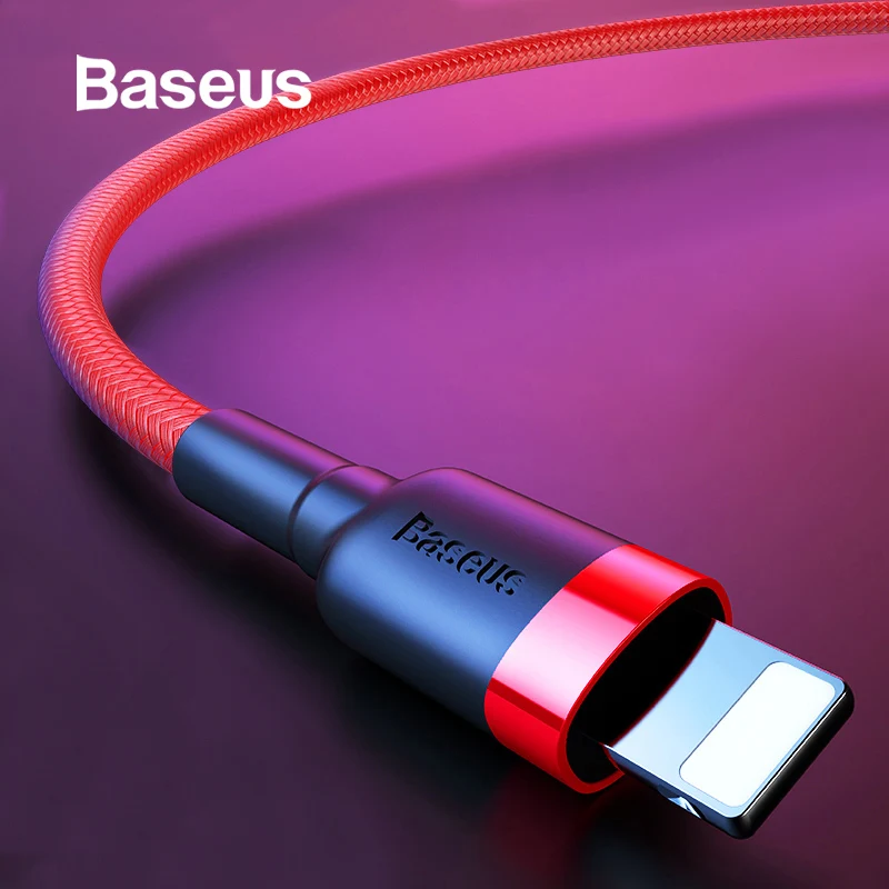 Usb-кабель Baseus для iPhone Xs Max XR X 8 8plus 2.4A, быстрое зарядное устройство, синхронизация данных, usb-кабель для iPhone 7, зарядный шнур для мобильного телефона кабель usb for iphone xr зарядное устройство