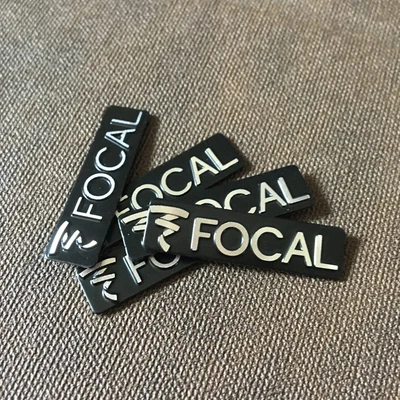 10x 3D металлический фокусный Алюминий Эмблема на руль автомобиля Наклейка аудио