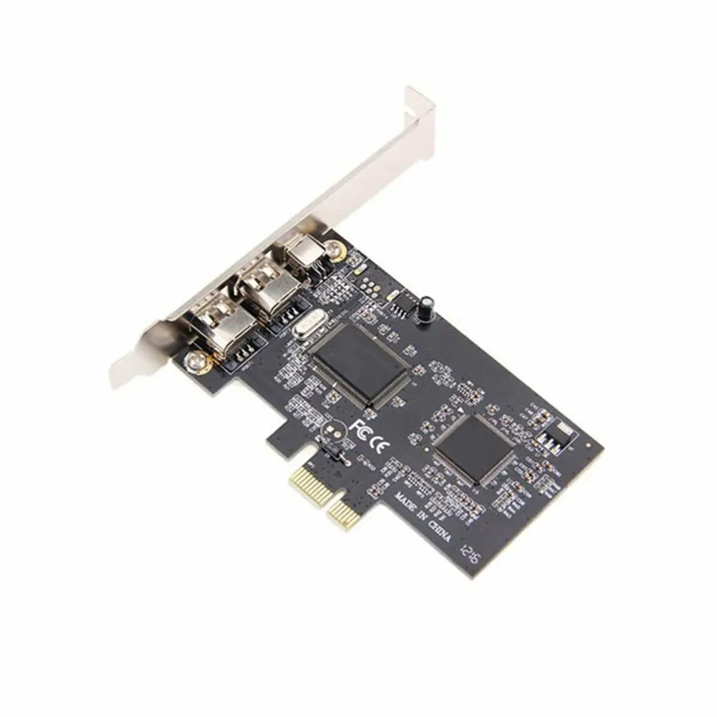 PCI Express PCI-E FireWire 1394a IEEE1394 External Controller Card 3 Port For Windows XP/Vista/7 32/64 bit With Firewire Cable |