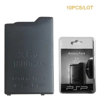 10pcslot 3 6v 1800mah lithium rechargeable battery for sony psp 1000 playstation portable psp1000 console wholesale