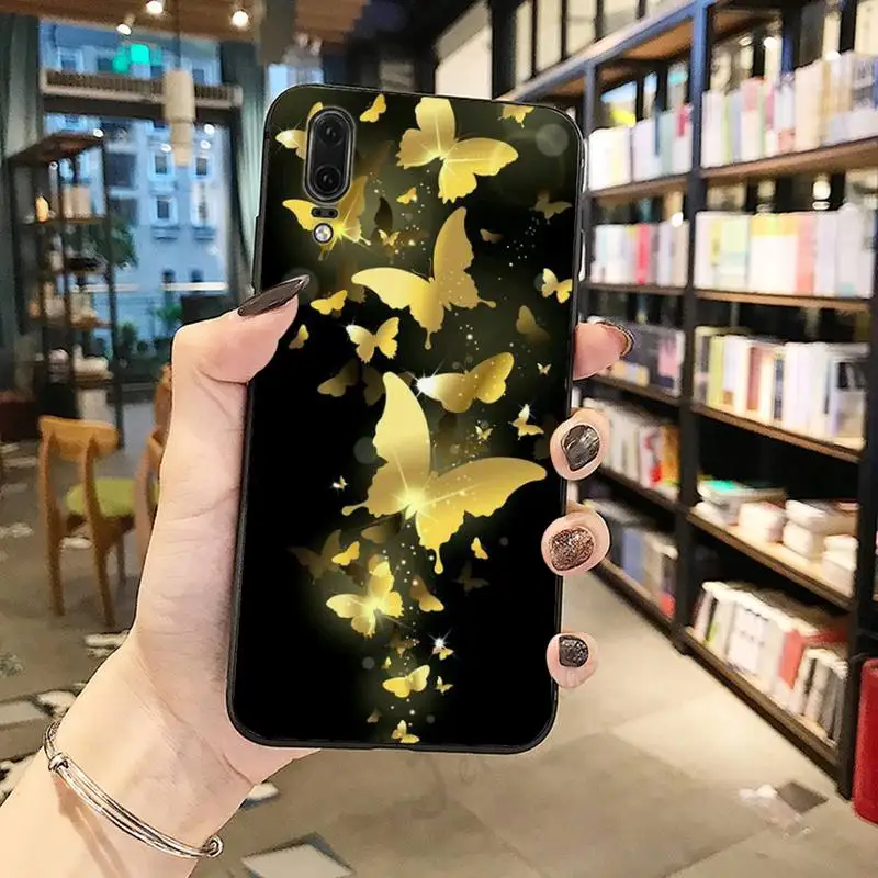 

beautiful butterfly animal art pattern Phone Case For Huawei honor Mate P 10 20 30 40 i 9 8 pro x Lite smart 2019 nova 5t