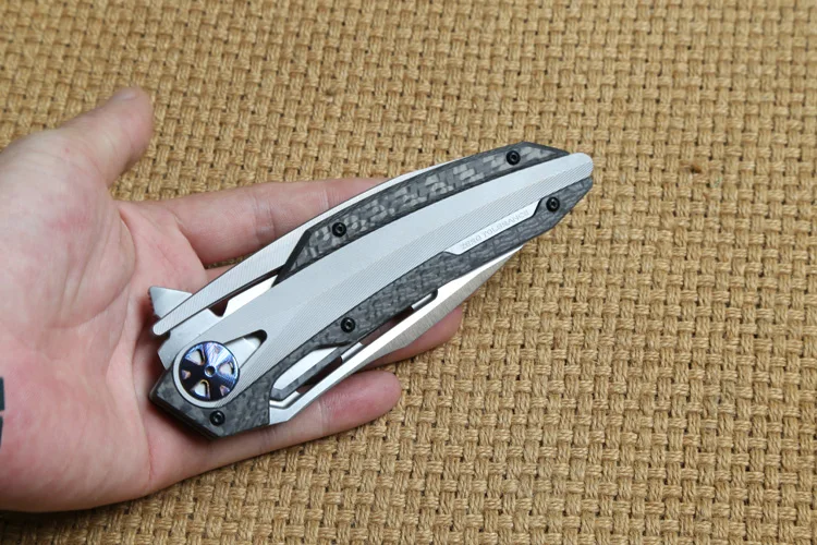 DICORIA ZT0999 тактический складной нож KVT подшипник M390 лезвие CF+ титановая ручка походные охотничьи уличные ножи для выживания EDC инструмент