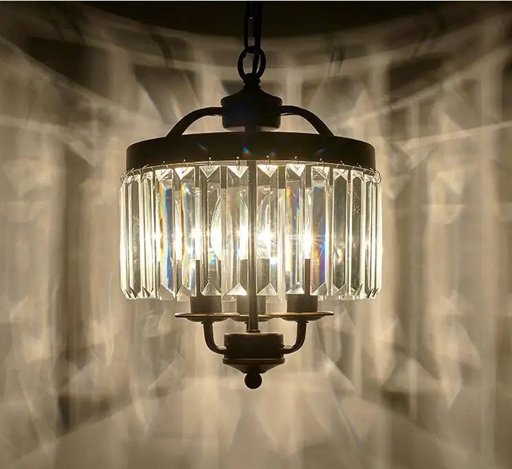 Маленькая люстра для американского ресторана Светильник лампа из кованого