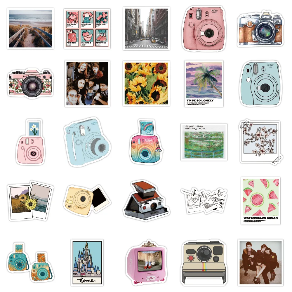 103050pcs camera landscape graffiti stickers laptop guitar luggage fridge phone bike waterproof sticker decal kid classic toys free global shipping