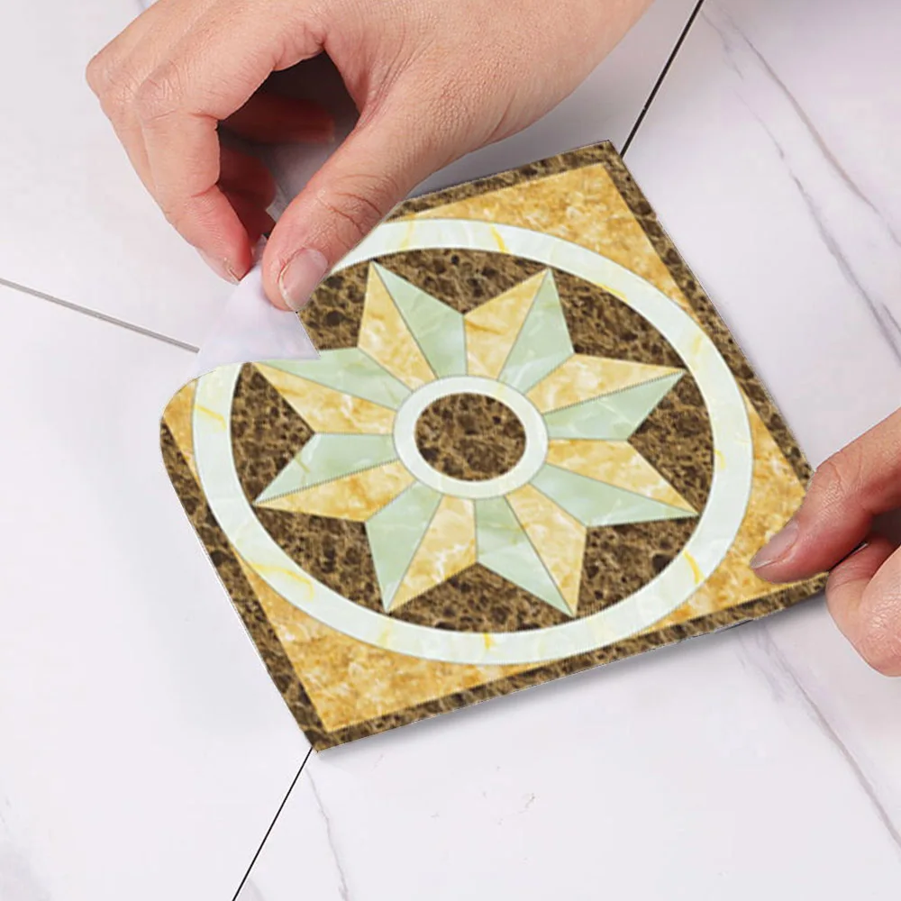 3d наклейки в европейском стиле для пола диагональные настенные Стикеры плитки