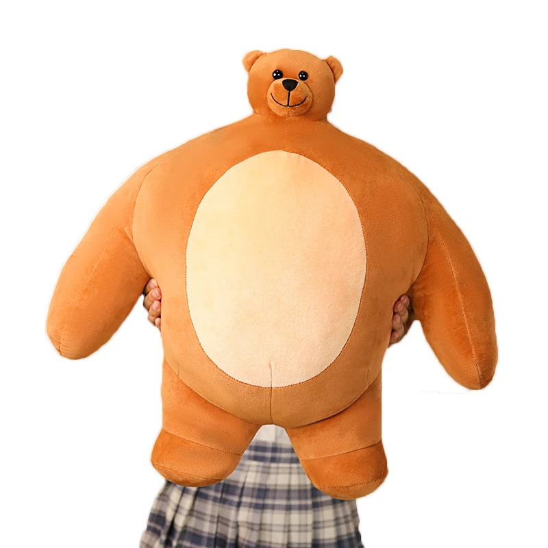 1PC 47cm Tiny Head Teddy Bear Stuffed Plush Toys Small Big Muscle Body Boyfriend Hug Pillow Halloween Cushion Birthday | Игрушки и хобби