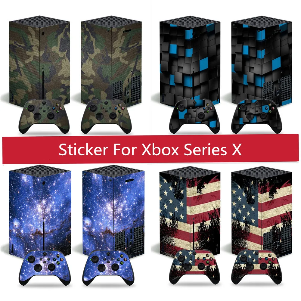 

Наклейка для Xbox Series X, наклейка на кожу для консоли Xbox Series X и 2 контроллеров
