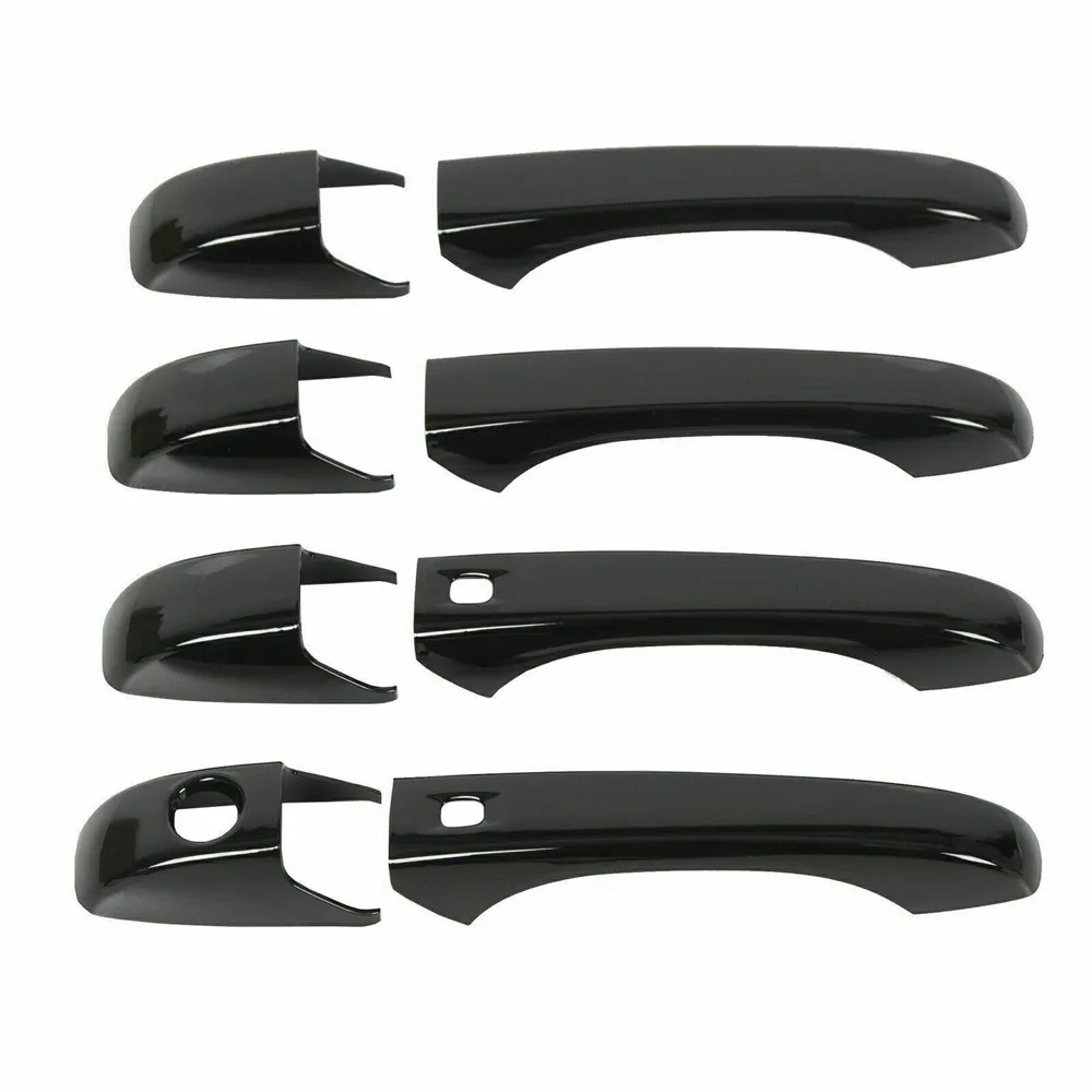 

Black Door Handle Covers w Smart Key Replacement For 2011-2020 Jeep Grand Cherokee Durango Automobile Accessories