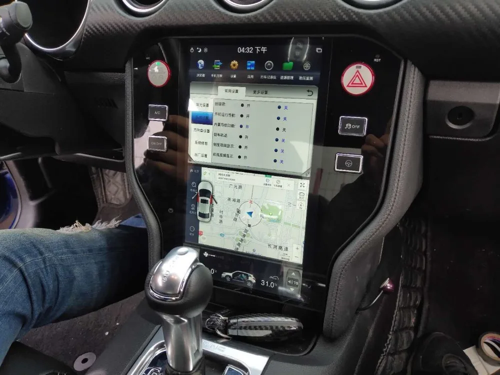 Android 9 Tesla Стиль Нет DVD плеер автомобиля gps навигация для Ford Mustang- Авто Радио Стерео головное устройство мультимедийный плеер