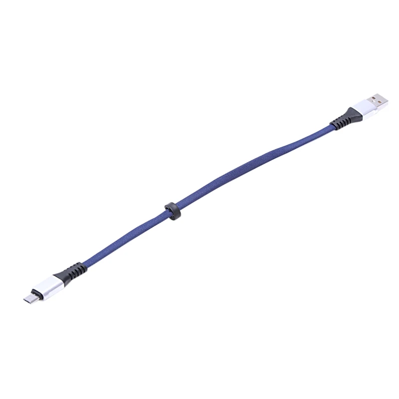 2x USB к микро usb Короткие ботинки на плоской подошве зарядный кабель с