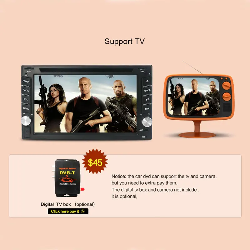 Bosion Car Multimedia 2 din DVD Player Universal Radio GPS Navigation Stereo video For Nissan Volkswagen Peugeot Toyota | Автомобили и