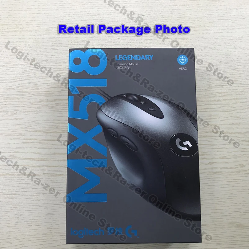 Мышь Logitech Legendary игровая проводная мышь MX518 для геймеров с HERO 1 6 K DPI Классическая