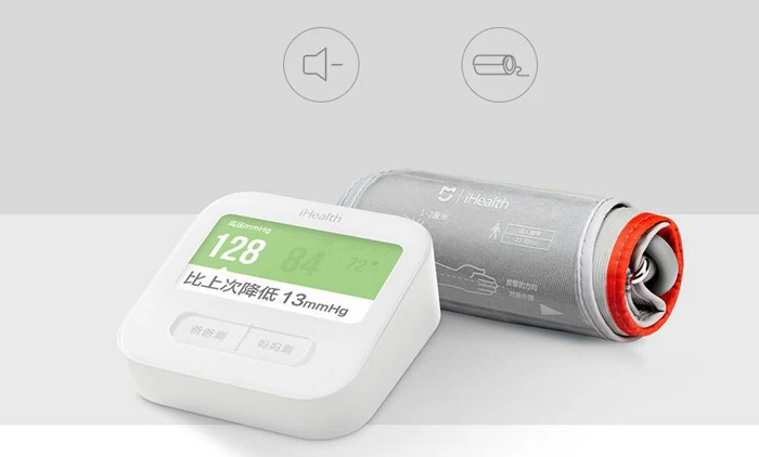 Xiaomi IHealth Bluetooth 4,0 умный монитор артериального давления на руку BPM1 4,3 дюймов wifi контроль цифровой сфигмоманометр