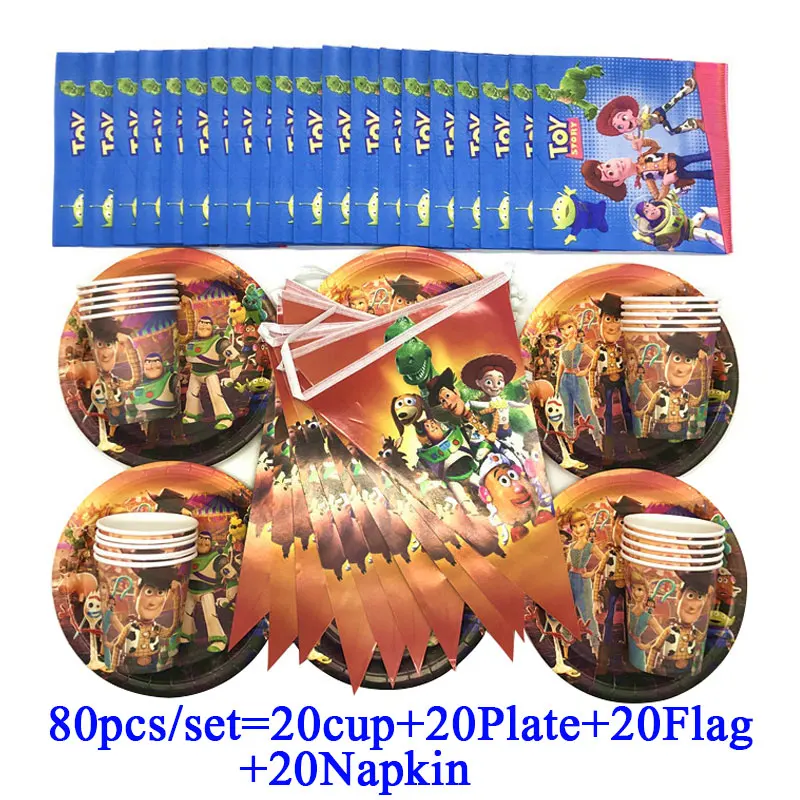 Набор для вечеринки История Игрушек 4 Disney мальчиков подарочные пакеты на день