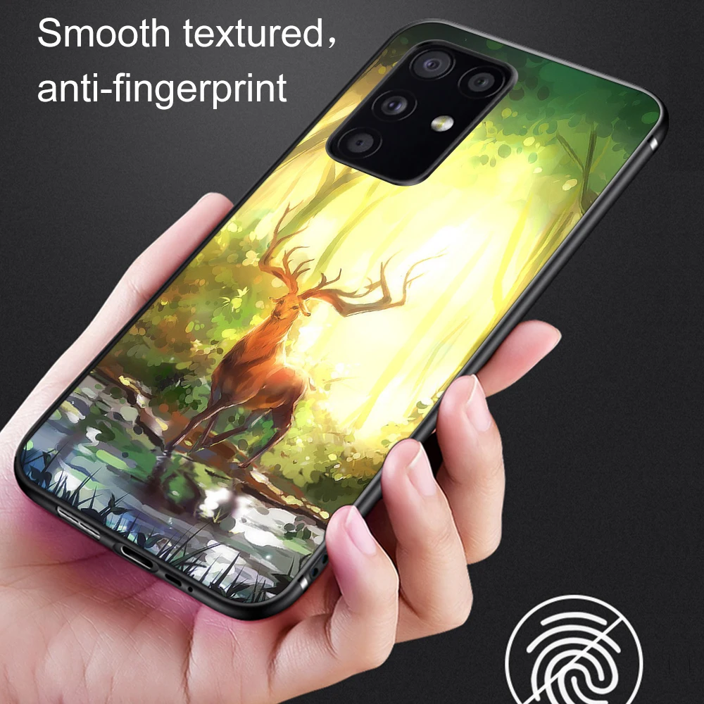 

Giraffe Deer Case For Samsung Galaxy S21 A51 S20 S10 S9 S8 Plus Ultra S10e A50 A71 A70 A20E NOTE 20 10 9 8 Plus Soft TPU Fundas