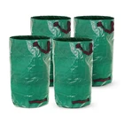 Большой размер 120272300л, многоразовый зеркальный мешок для мусора, Складной садовый контейнер для сбора отходов, сумка для хранения