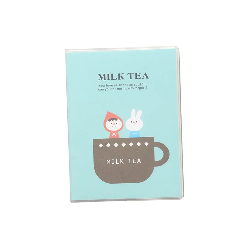 

Lovely Korean Student Milk Tea Notebook Portable Cover