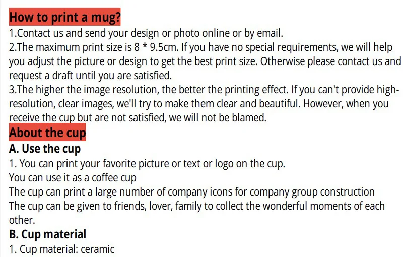 Coffee Cup Custom White Cup DIY Your Favorite Photo or Logo or Text Can Be Given To Friends and Family Creative Thermal Transfer