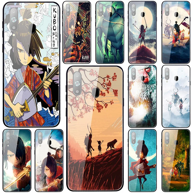 Kubo и две струны закаленное стекло кожа мобильный телефон чехлы для Samsung Galaxy Note 9 10