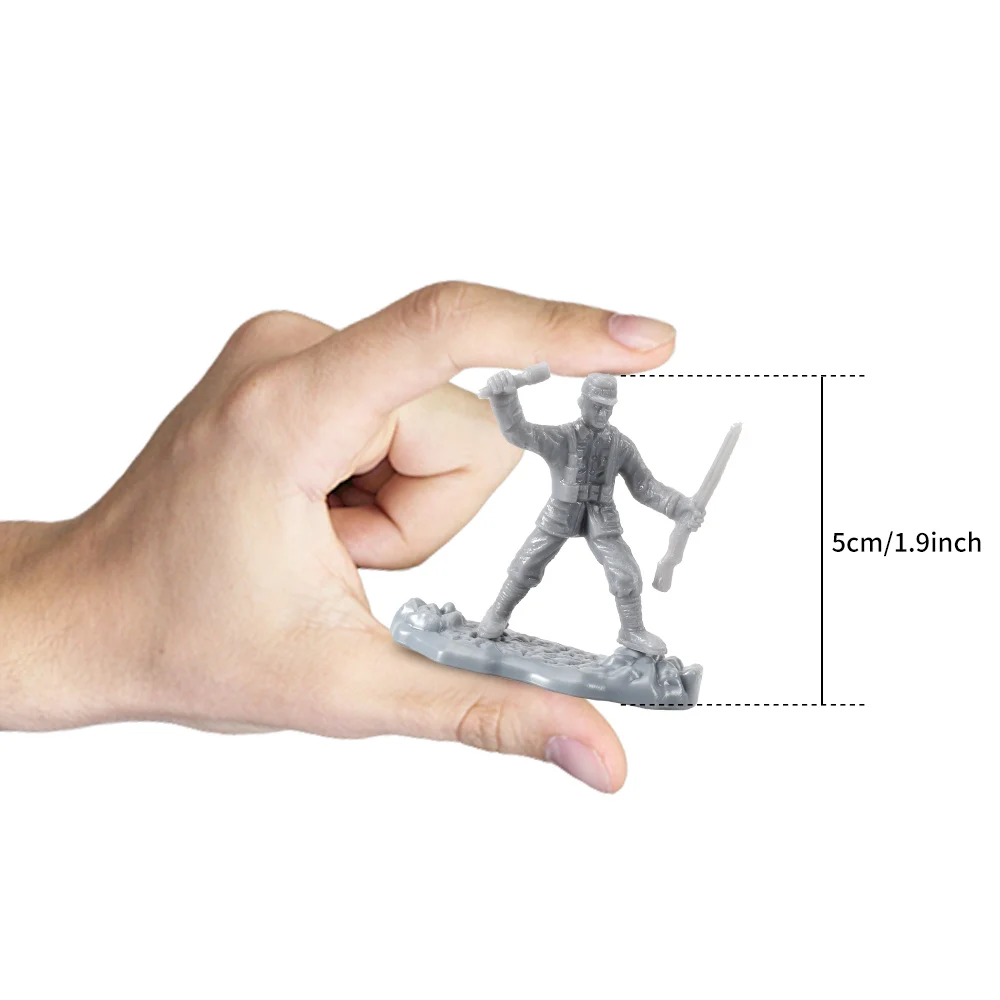 Viikondo армейский мужской Toy-50pcs Второй мировой войны маленький солдат Военная сцена