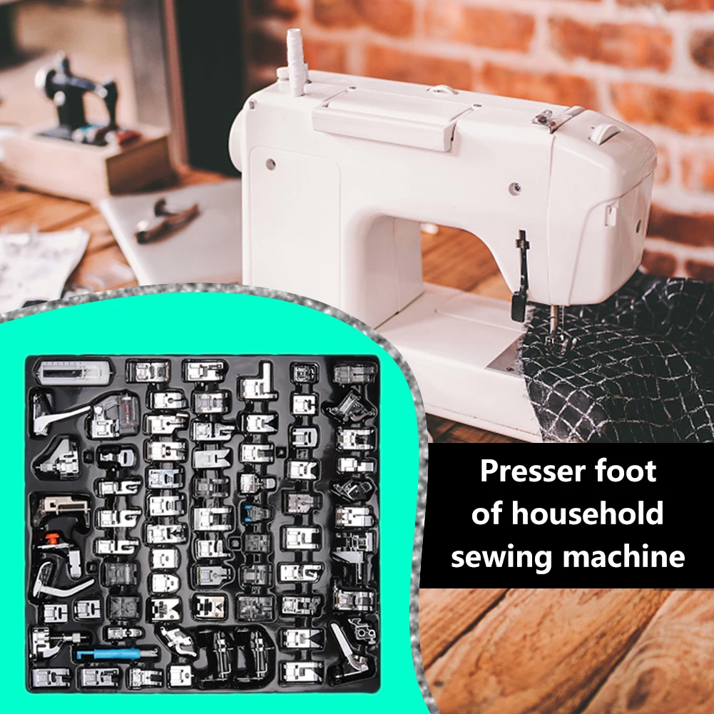 

72pcs/set Sewing Machine Presser Foot Press Feet For Brother Singer Janome Sew Machines Kit Braiding Blind Stitch Over Lock