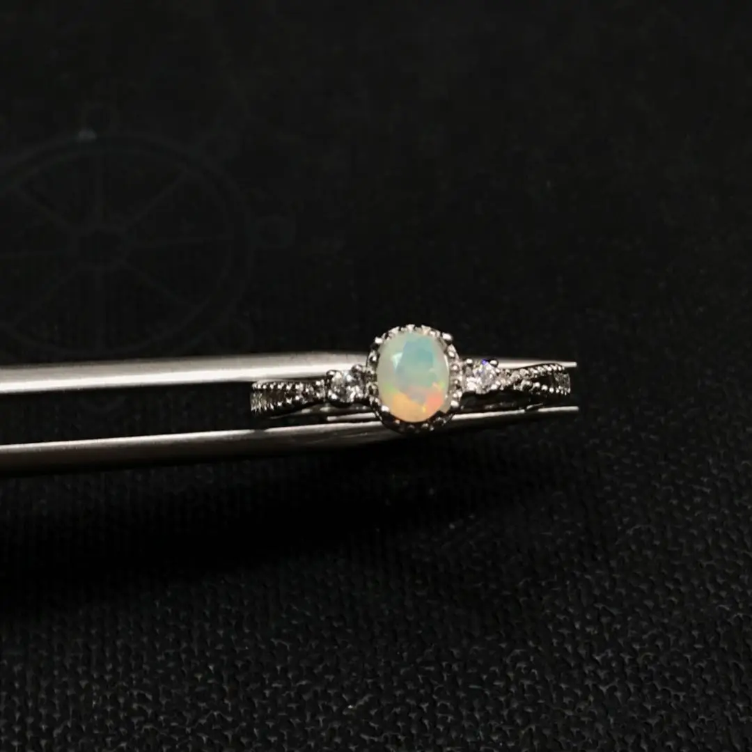 Шкатулка для ювелирных изделий из чистого серебра 925 пробы Женское кольцо с