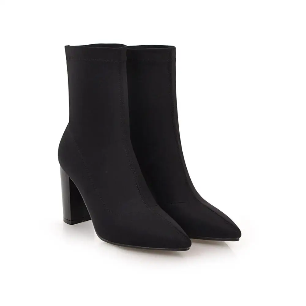 Оригинальное предназначение зимние пикантные ботильоны винно-красного черного