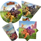 Omilut Львиная Симба, принадлежности для дня рождения, тарелкичашкисалфетки для вечеринки короля льва, декор для вечеринки в джунглях и сафари