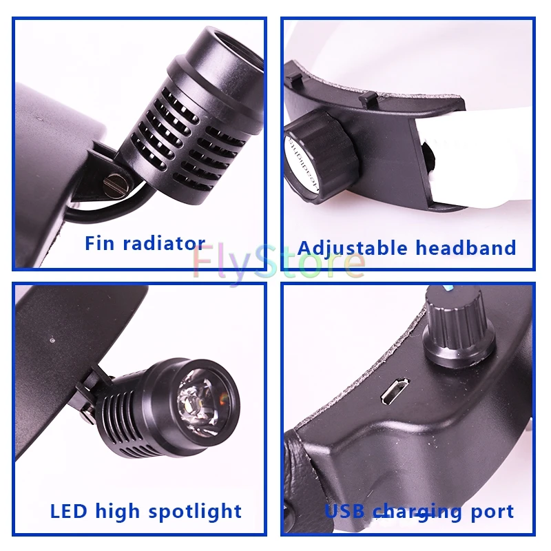 Новое поступление черная регулируемая Стоматологическая хирургическая фара