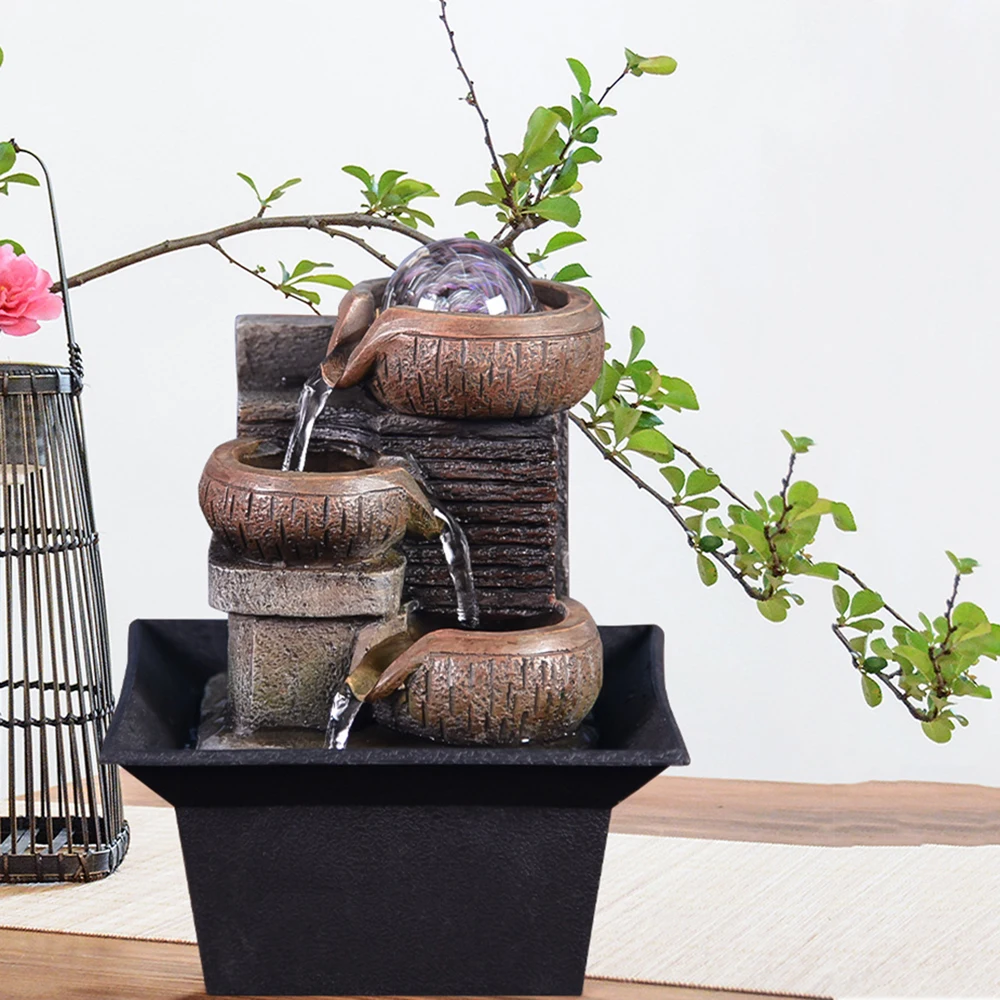 Китайский Стиль небольшой релаксации водопад 3-ступенчатое маленький водяной