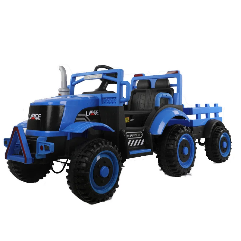 Детский экскаватор уличная игрушка негабаритный трактор Электрический 4WD мальчик детская коляска зарядка инженерный ребенок строительный автомобиль - Color: Charging blue