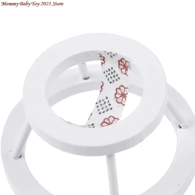 

1Pc 6*3.6cm Brand New 1:12 Dollhouse Miniature Wood Baby Walker Model Toys Furniture Accessories