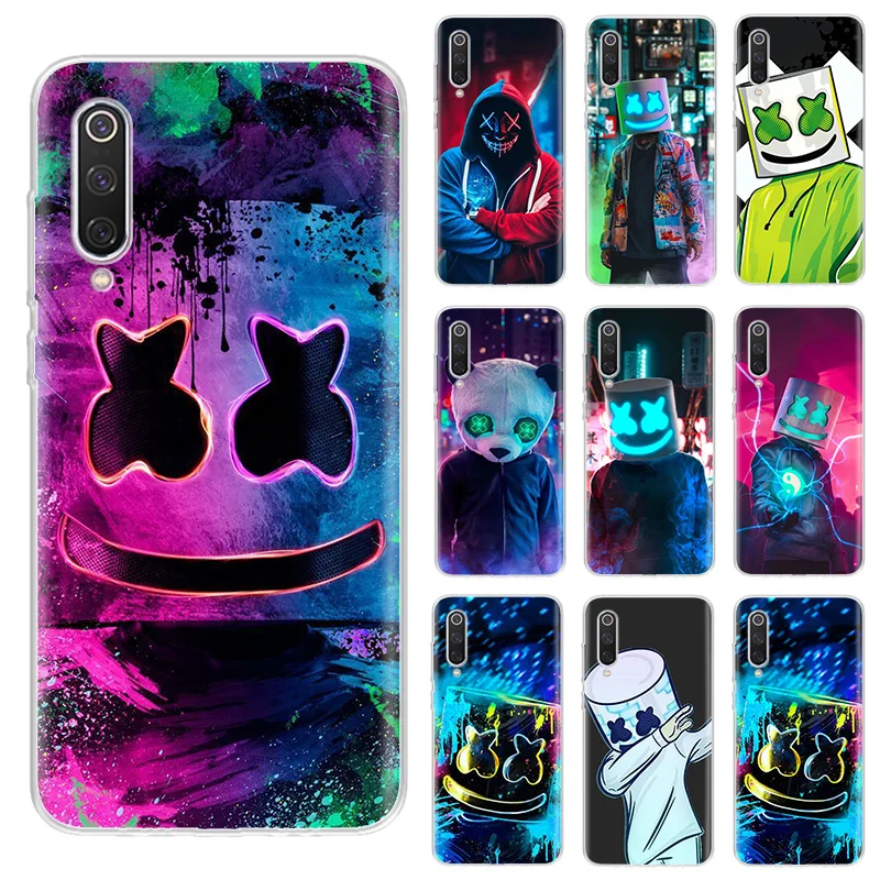 

DJ Marshmallow Case For Redmi Note 5 7 8 9 Pro Coque Phone Cover For Redmi 9 9A 9C 5 6 7A 8 Shell Redm Mi K20 Pro Fashion Box
