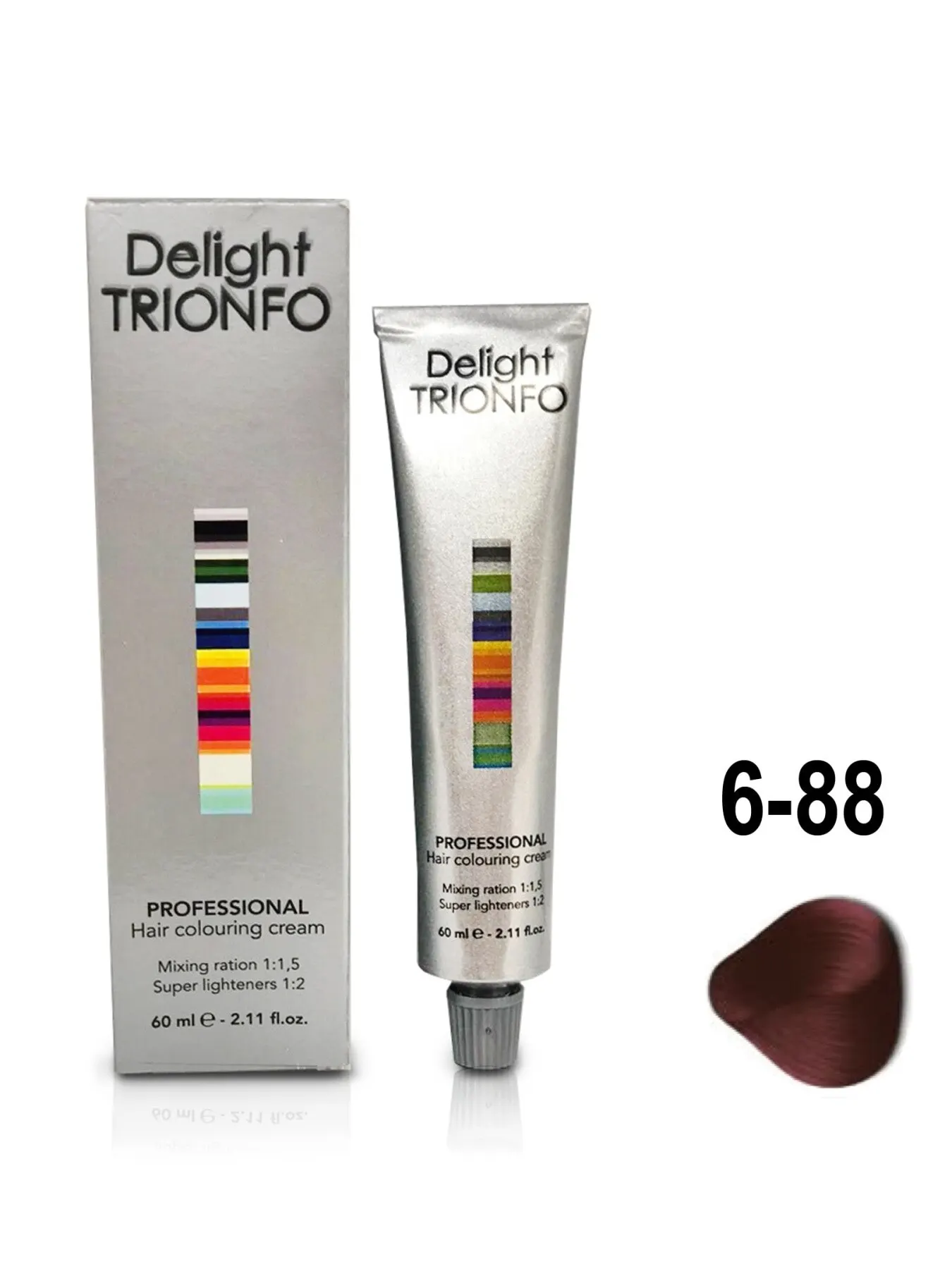 Крем-краска DELIGHT TRIONFO для окрашивания волос CONSTANT 6-88 темно-русый