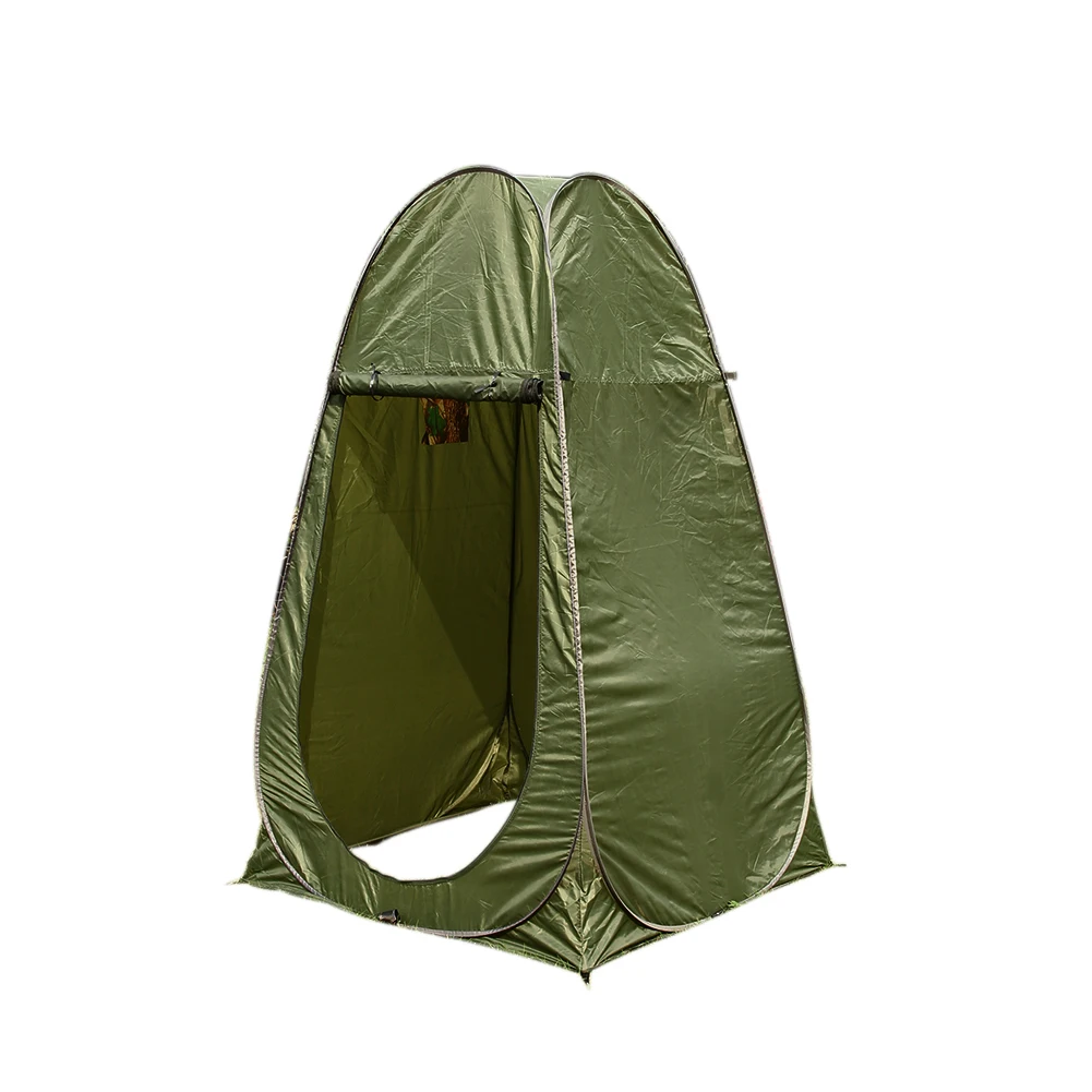 army green Туалет душ изменение пляж Кемпинг палатка комната портативный всплывающий Частный Открытый Кемпинг Приключения палатка туалет туалетный тент - Цвет: army green