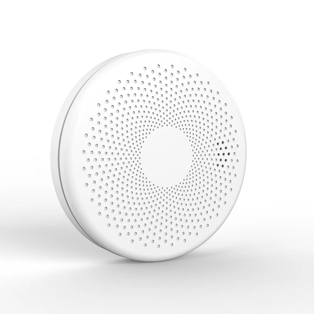 Датчик угарного газа Tuya 2 в 1 Wi-Fi детектор дыма работает на батарейках со