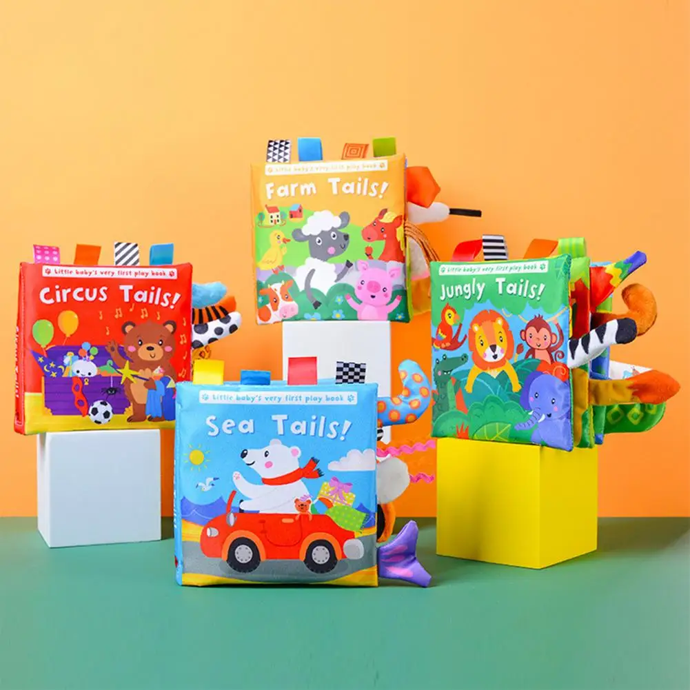 

Newborn Cloth Books Kids Baby Toys 0 12 Months Early Learning Develop Cognize Reading Puzzle Educational Fabric Book Toy