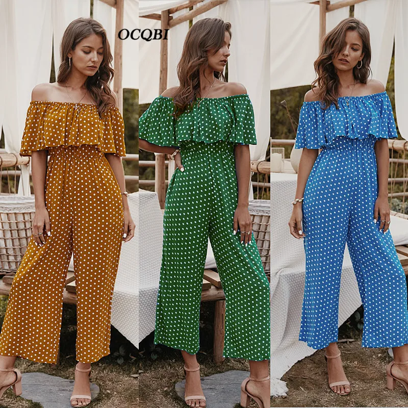 

Plus Size 2020 Women Playsuits Bohemian Pockets Fashion Women Jumpsuit Print Casual Sexy Playsuits