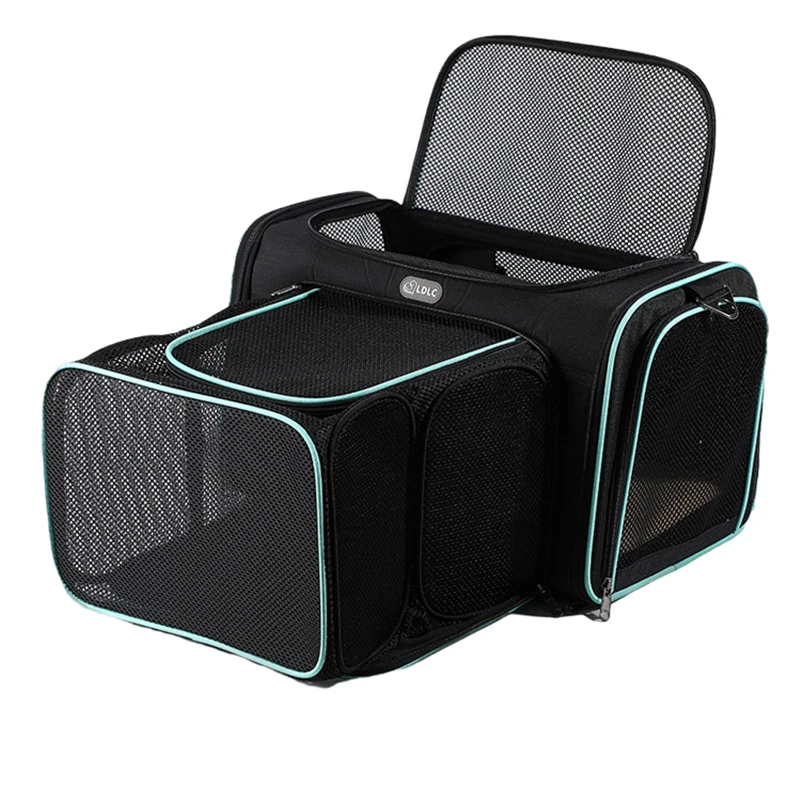 

Cat Carrier Single Expansion Full Mesh Window Breathable Non-Deformation Multifunctional Stylish Universal For Dogs Polyester