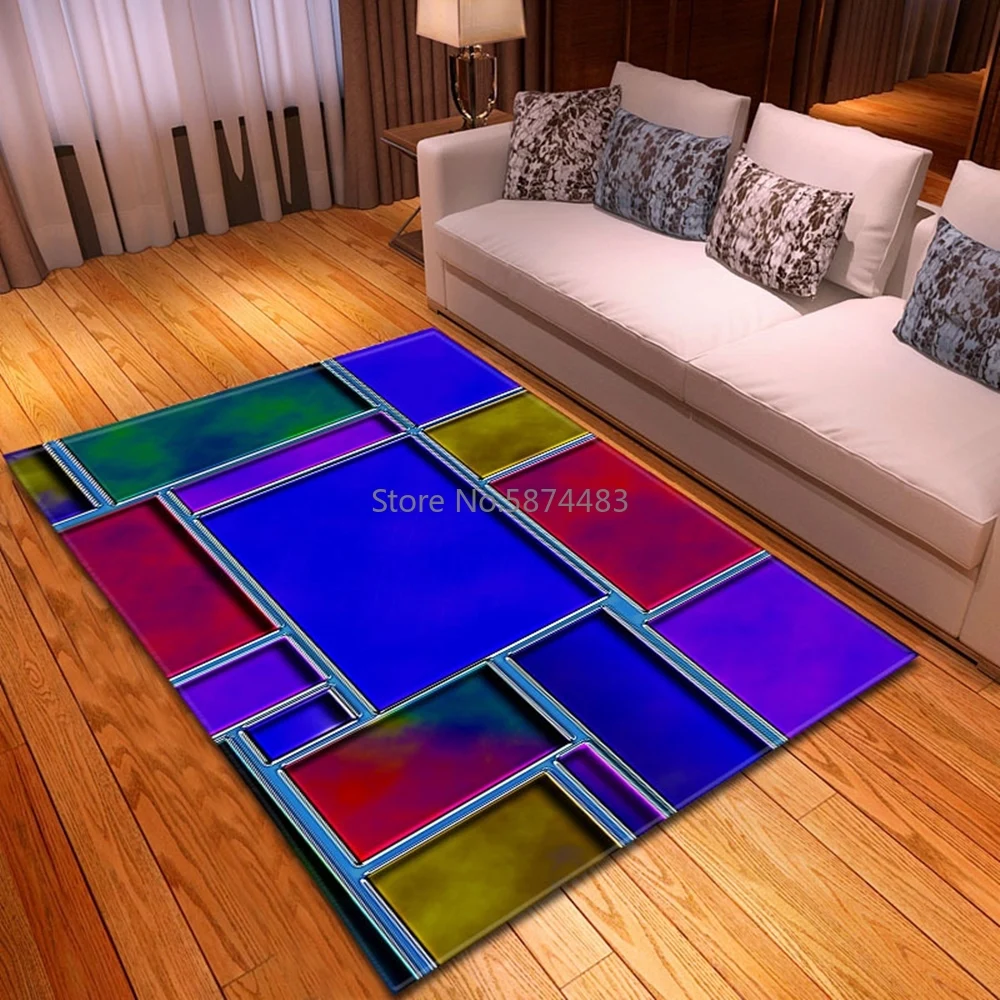 Скандинавский ковер для гостиной 3D геометрический декоративный детской комнаты