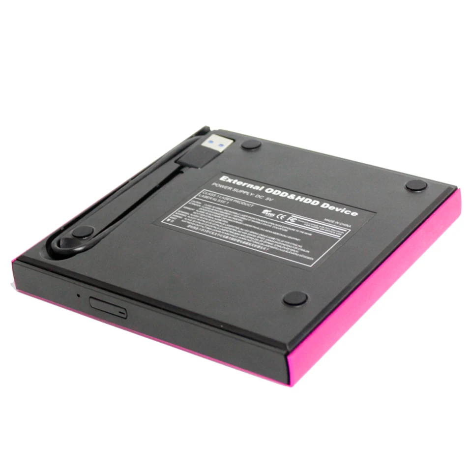 KuWFi USB 3 0 внешний DVD горелка RW CD ROM плеер тонкий портативный оптический привод для