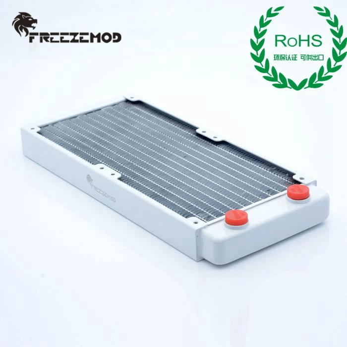 FREEZEMOD компьютер pc кулер для воды пианино краска Белый Цвет Медь процессор радиатор ROHS сертификация. TSRP-WP240