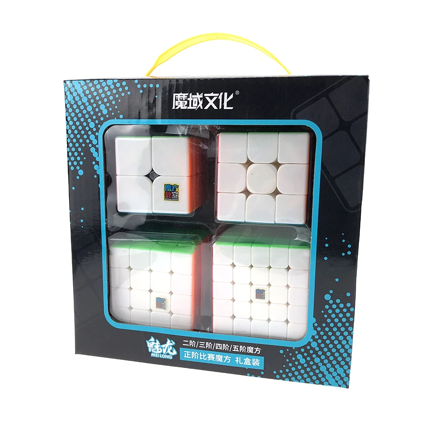 Moyu MofangJiaoshi 2x2 3x3 4x4 5x5 набор магических кубиков для соревнований 4 шт. кубики