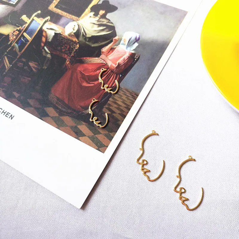 Украшения покрытые золотом серьги Забавный дизайн сделай сам медные Подвески 10 |